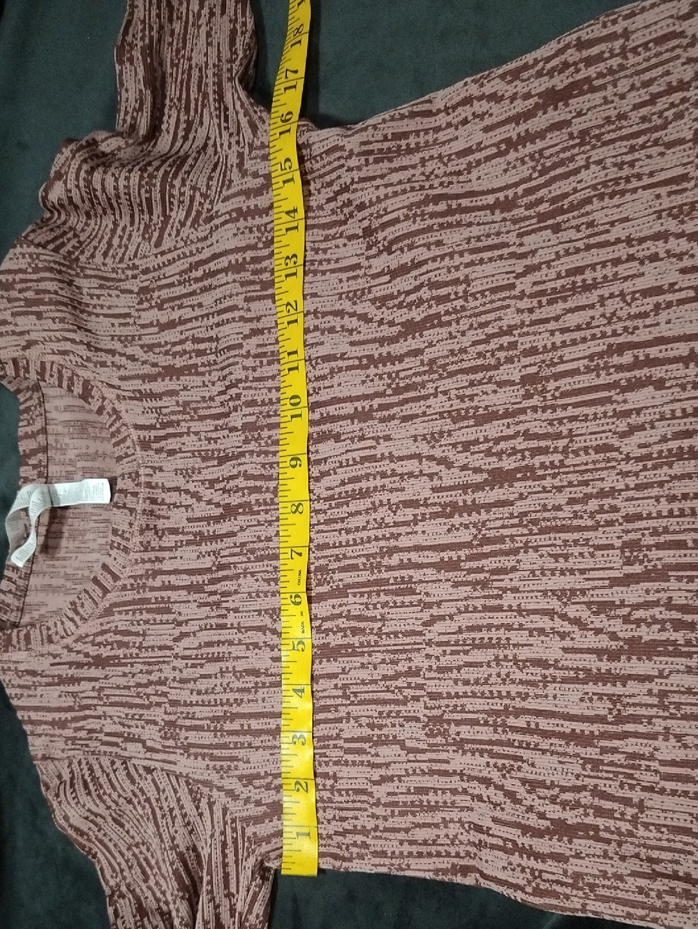 Athleta Flurry Elemental Long Sleeve Top Snowscape Palermo Pink Maroon - Medium - Picture 5 of 5